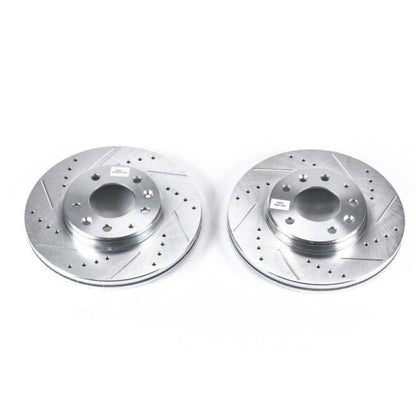 PowerStop Power Stop 03-05 Mazda 6 Front Evolution Drilled & Slotted Rotors - Pair
