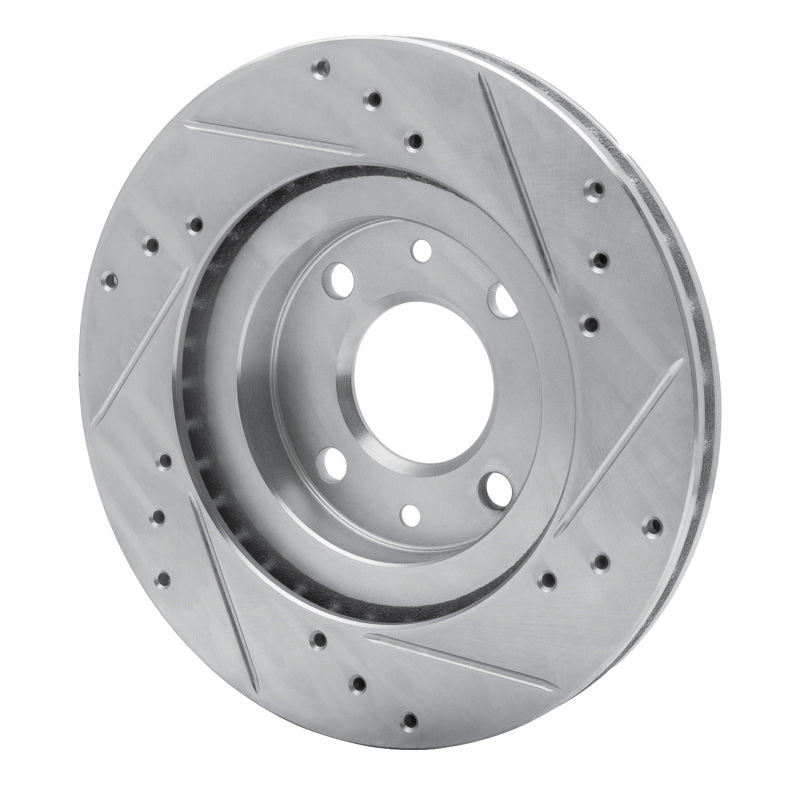 R1 Concepts R1 15-19 Renault Logan (Mexico) Front Left Drilled & Slotted Silver Brake Rotor
