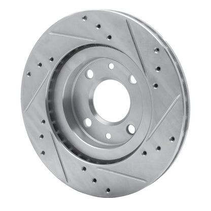 R1 Concepts R1 15-19 Renault Logan (Mexico) Front Left Drilled & Slotted Silver Brake Rotor