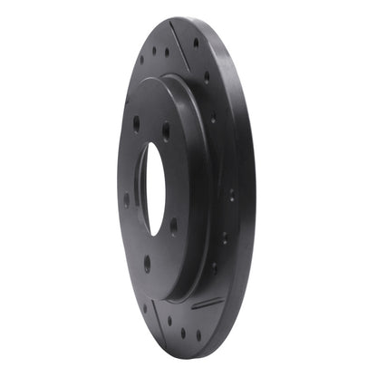 R1 Concepts R1 88-94 Buick Regal Rear Right Drilled & Slotted Black Brake Rotor