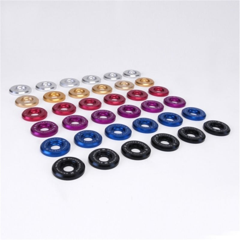 Skunk2 Racing Skunk2 Large Fender Black Anodized Washer Kit (6 Pcs.)