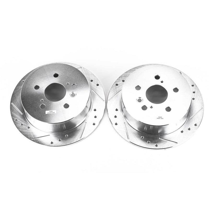 PowerStop Power Stop 04-06 Lexus RX330 Rear Evolution Drilled & Slotted Rotors - Pair