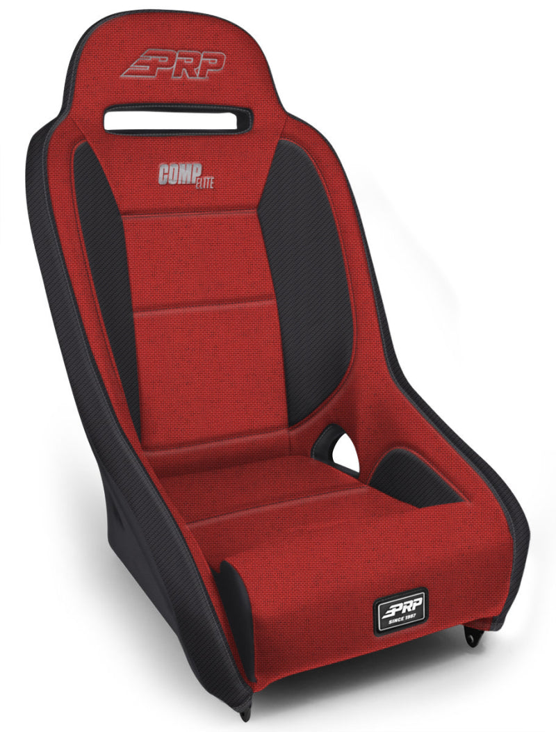PRP Seats PRP Comp Elite Suspension Seat- Red/Black