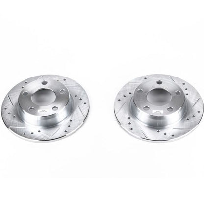 PowerStop Power Stop 98-04 Audi A6 Quattro Rear Evolution Drilled & Slotted Rotors - Pair