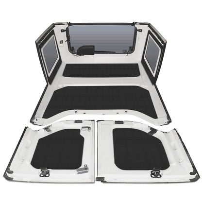 DEI 11-18 Jeep Wrangler JK 4-Door Boom Mat Complete Headliner Kit - 6 Piece - Black