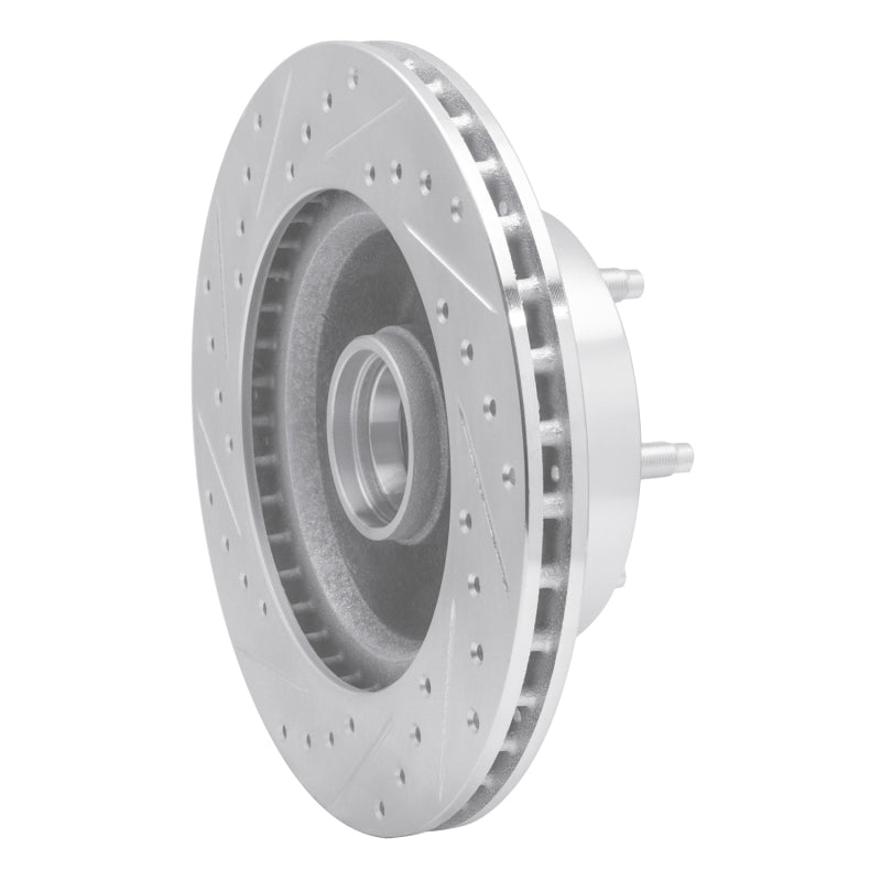 R1 Concepts R1 86-92 Jeep COMANCHE Front Right Drilled & Slotted Silver Brake Rotor