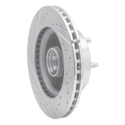 R1 Concepts R1 86-92 Jeep COMANCHE Front Right Drilled & Slotted Silver Brake Rotor