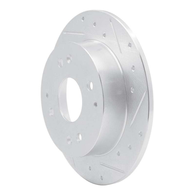 R1 Concepts R1 98-02 Acura CL Rear Right Drilled & Slotted Silver Brake Rotor