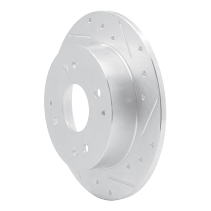 R1 Concepts R1 98-02 Acura CL Rear Right Drilled & Slotted Silver Brake Rotor