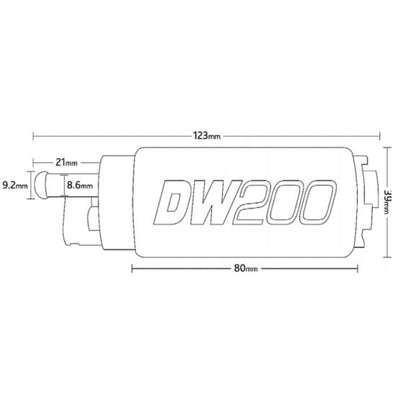 DEATSCHWERKS 9-201-0791 FUEL PUMP 255LPH INSTALLATION KIT FOR SUBARU WRX STI 1993-2007