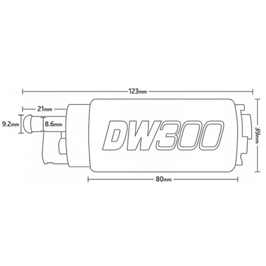 DEATSCHWERKS 9-301-0791 FUEL PUMP 340LPH WITH INSTALL KIT FOR SUBARU WRX STI 1997-2007