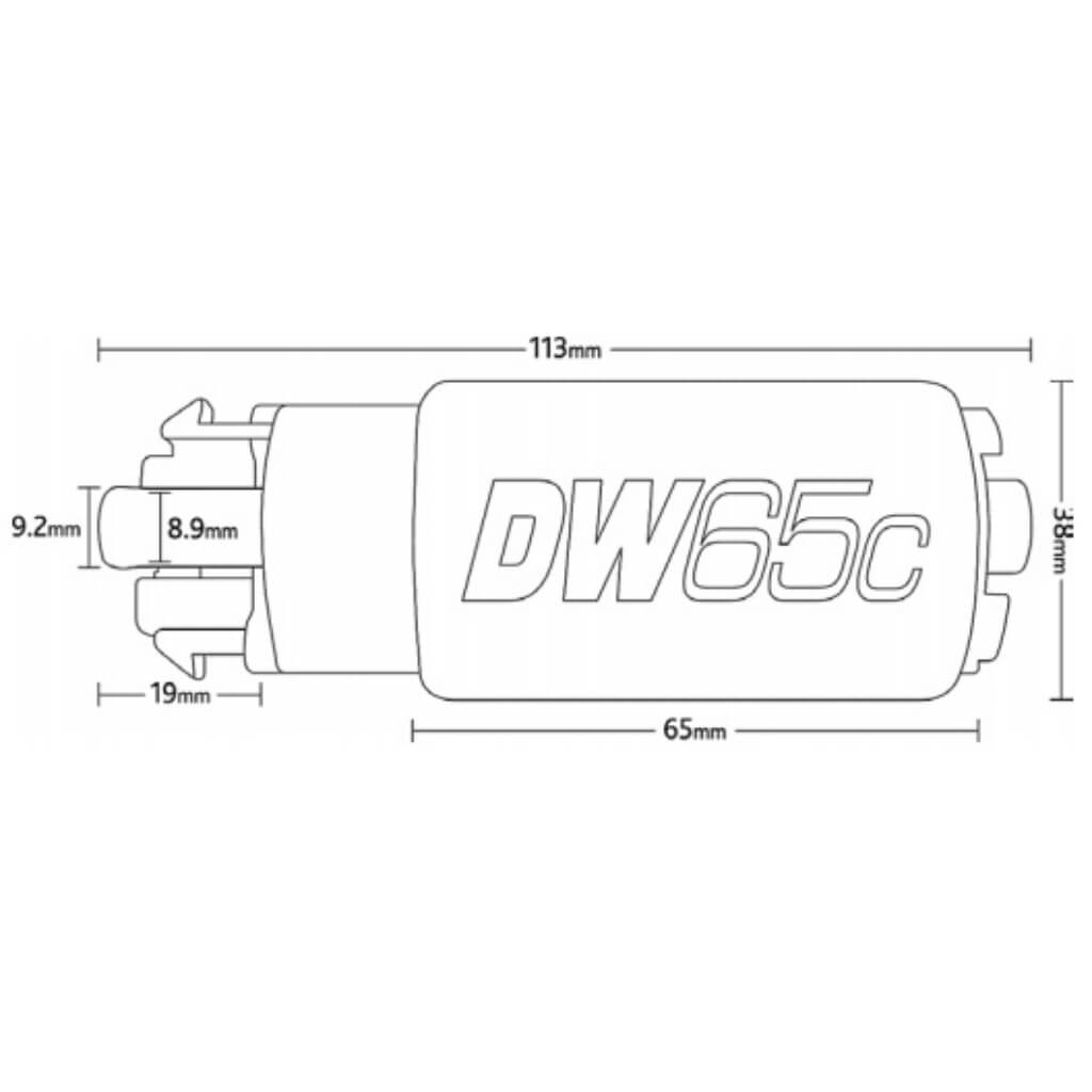 DEATSCHWERKS 9-651-1009 FUEL PUMP 265LPH WITH INSTALLATION KIT FOR MAZDA MX5 2006-2015