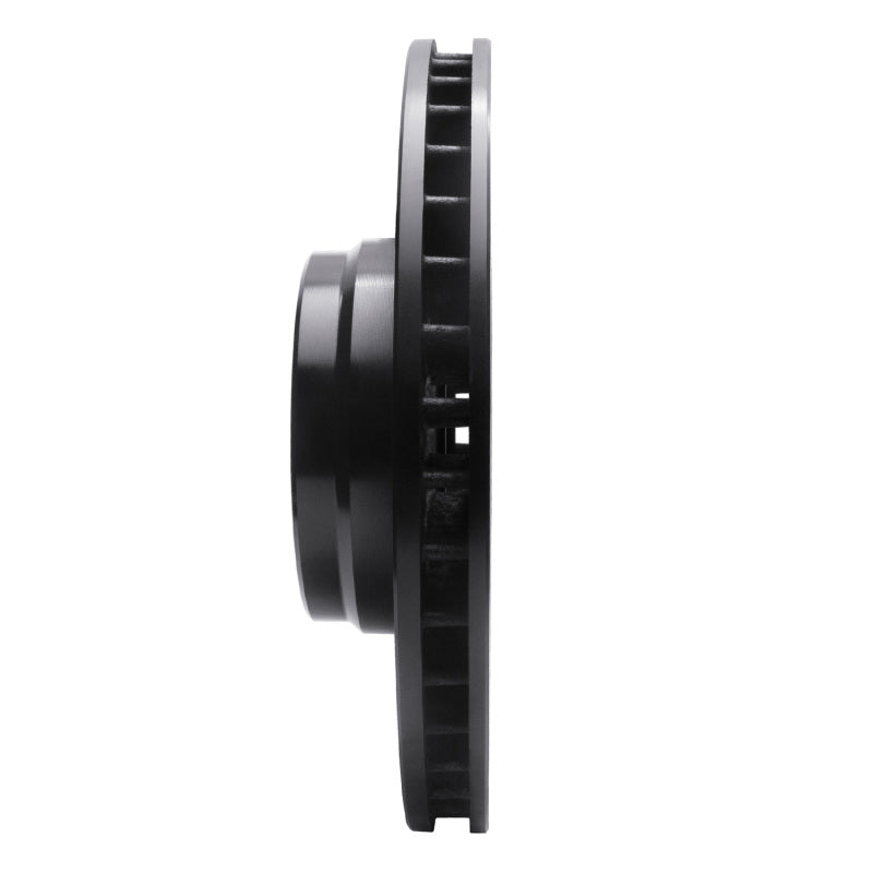 R1 Concepts R1 95-01 BMW 750IL Front Left Drilled & Slotted Black Brake Rotor