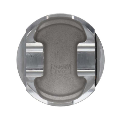 Manley Performance Manley 16+ Nissan VR30DDTT 86mm Bore 10:1 CR -3.5cc Dome Flat Top Piston w/ Rings (SINGLE)