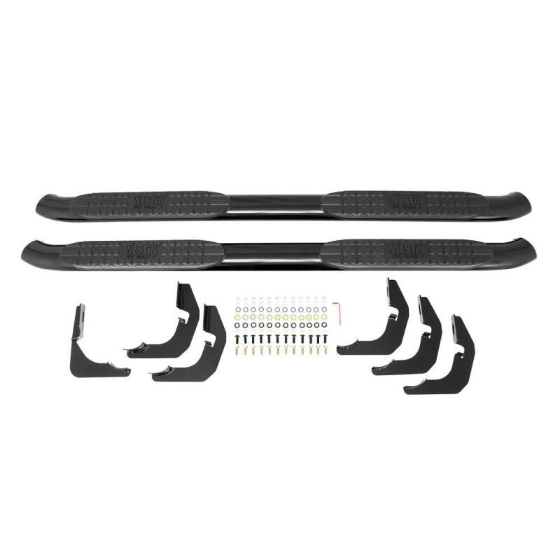 Westin 18-26 Jeep Wrangler JL Unlimited 4DR PRO TRAXX 4 Oval Nerf Step Bars - Textured Black