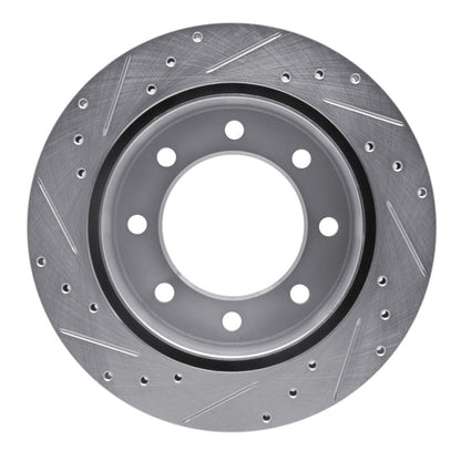 R1 Concepts R1 99-20 Chevy Silverado 2500 HD/2500 HD Classic Rear Right Drilled & Slotted Silver Brake Rotor