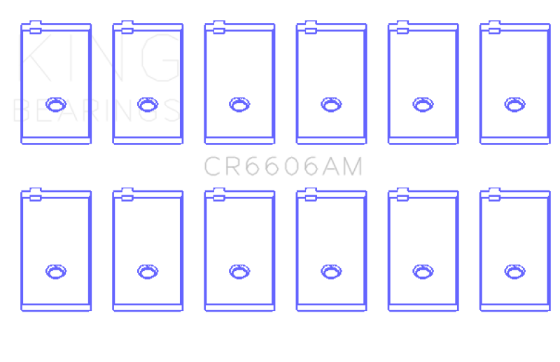 King Engine Bearings Toyota Land Cruiser (Size +0.50mm) Connecting Rod Bearing Set