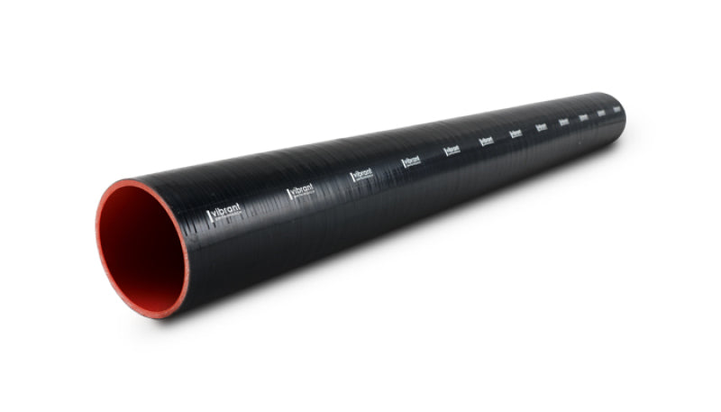 Vibrant 4 Ply Reinforced Silicone Straight Hose Coupling - 2.25in I.D. x 36in long (BLACK)