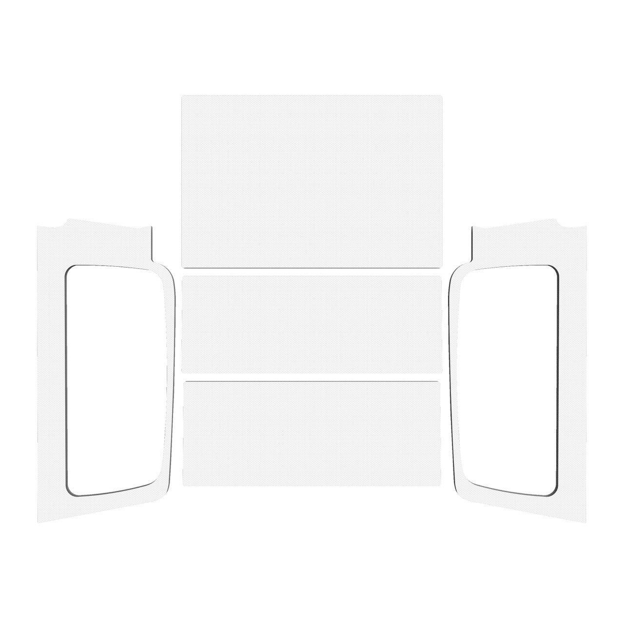 DEI 50602 WHITE ORIGINAL FINISH COMPLETE KIT FOR JEEP WRANGLER LJ 2004-2006