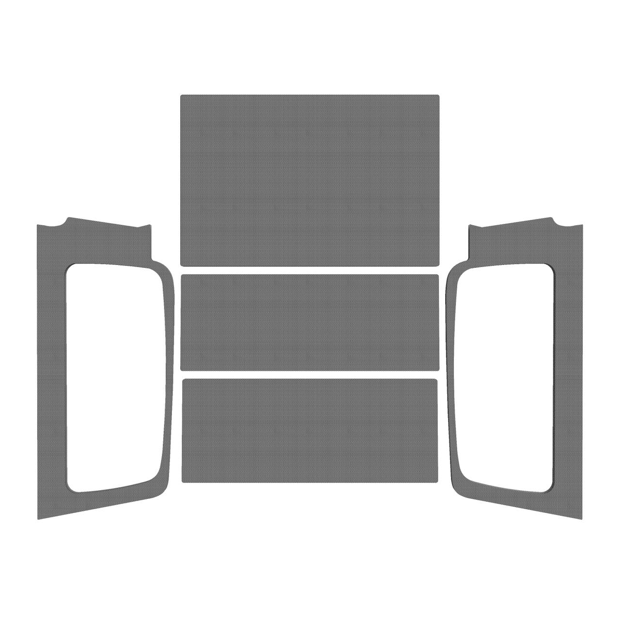 DEI 50603 GRAY ORIGINAL FINISH COMPLETE KIT FOR JEEP WRANGLER LJ 2004-2006