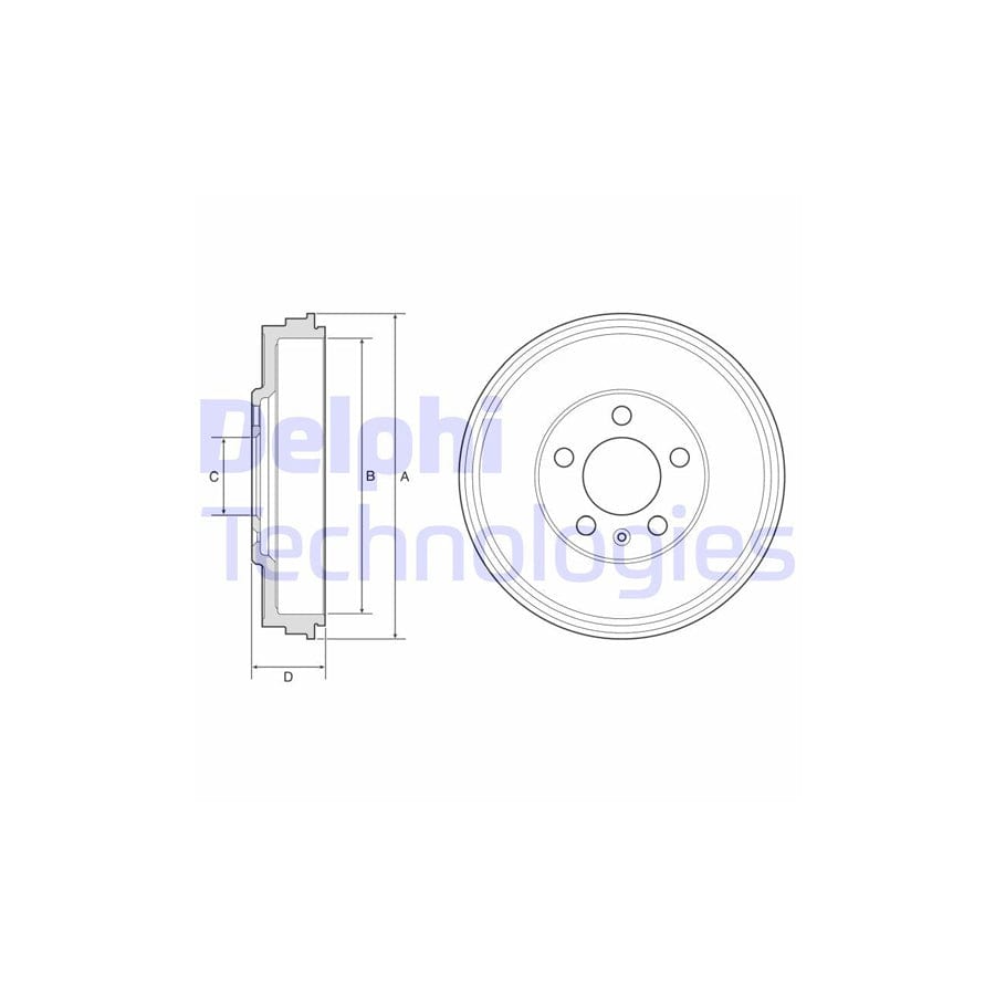 Delphi Bf575 Brake Drum