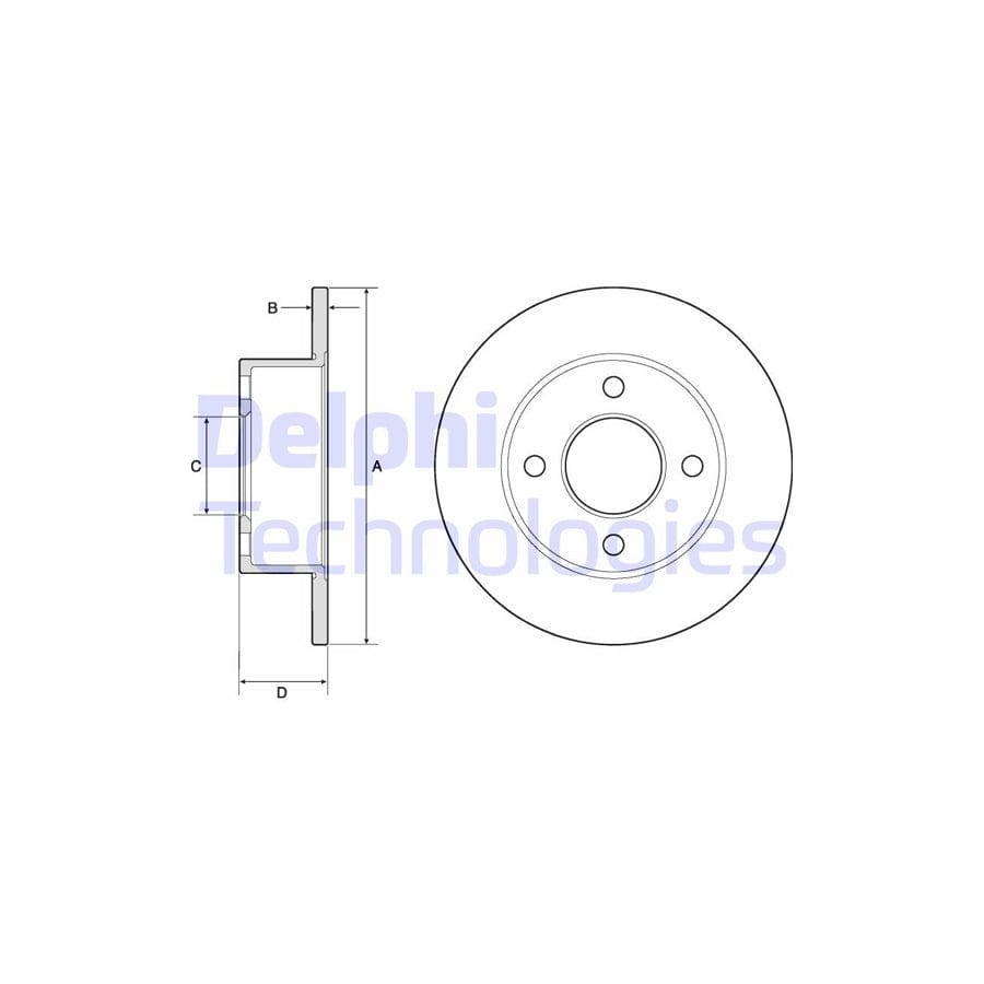 Delphi Bg2343 Brake Disc