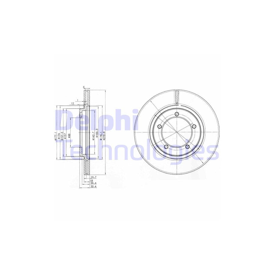 Delphi Bg2534 Brake Disc