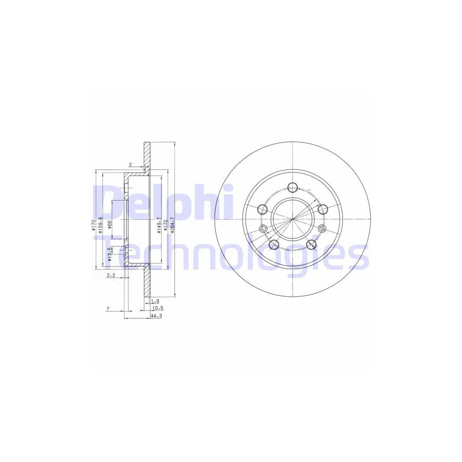 Delphi Bg2696 Brake Disc