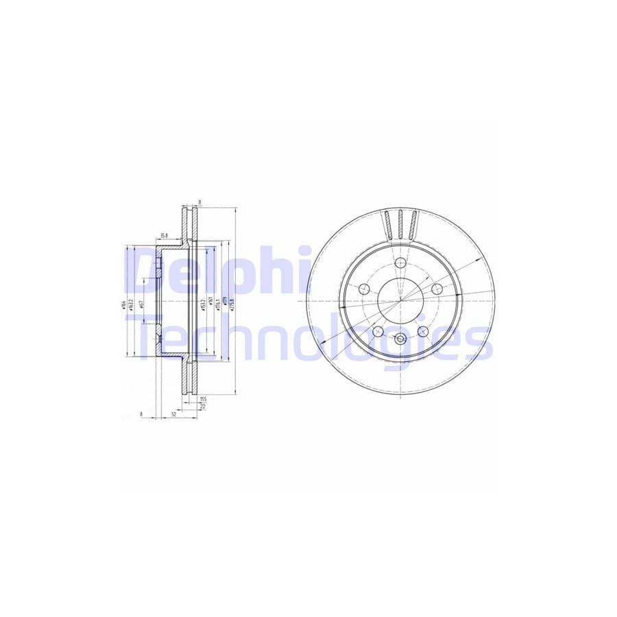 Delphi Bg3296 Brake Disc