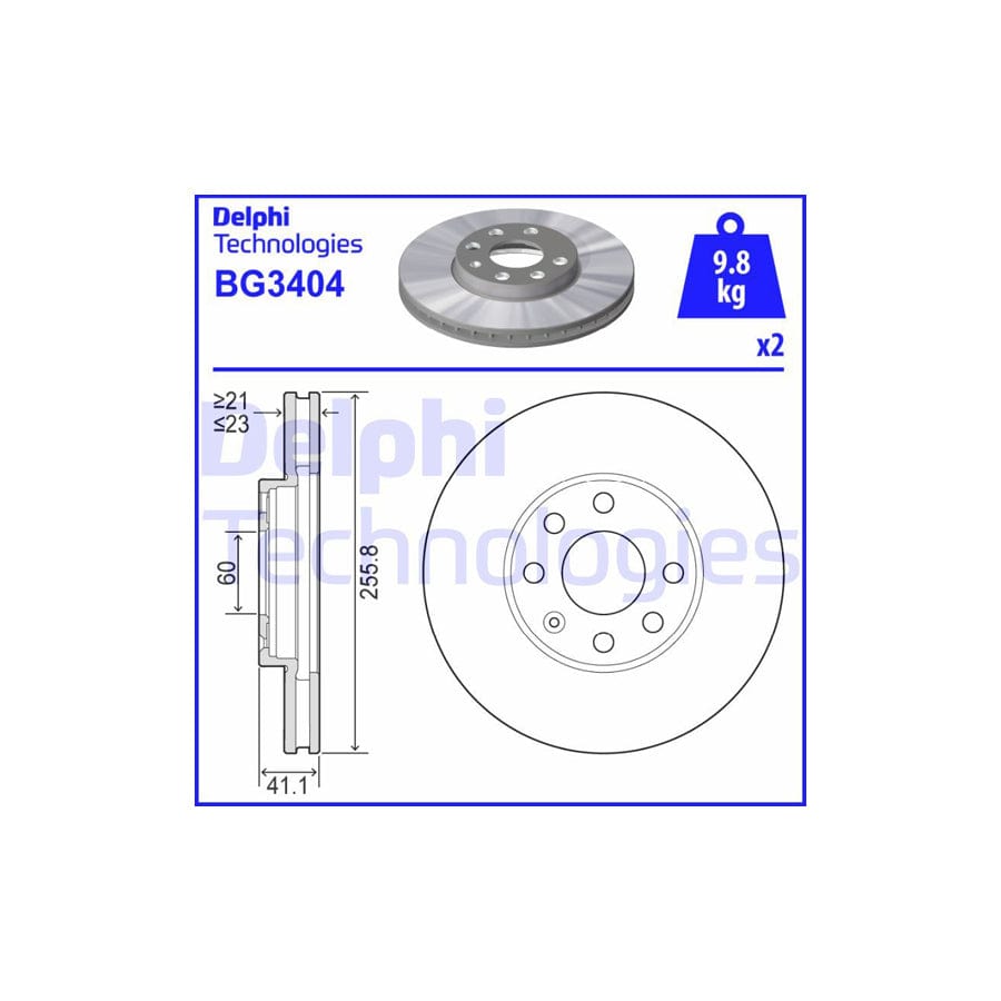 Delphi Bg3404 Brake Disc