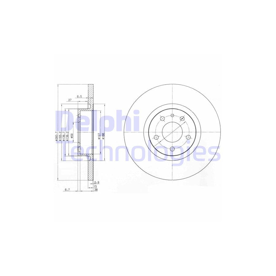 Delphi Bg3420 Brake Disc
