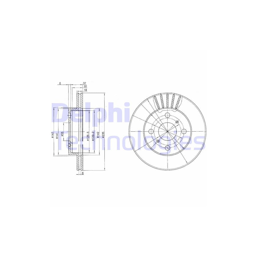 Delphi Bg3519 Brake Disc
