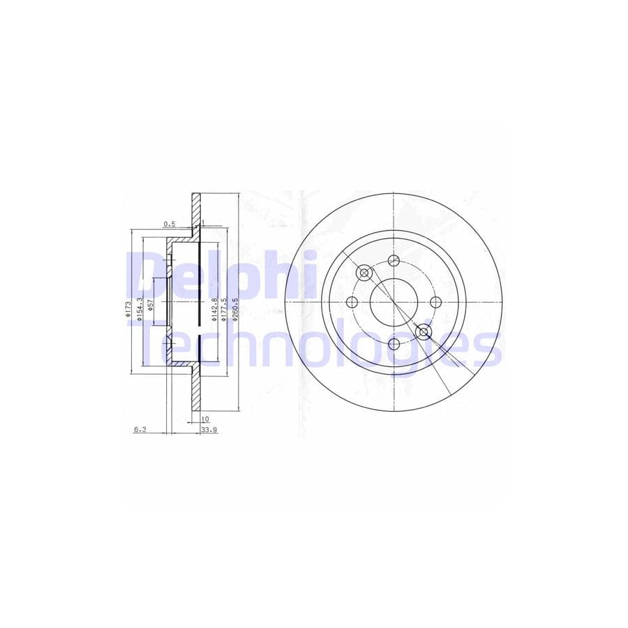 Delphi Bg3804 Brake Disc