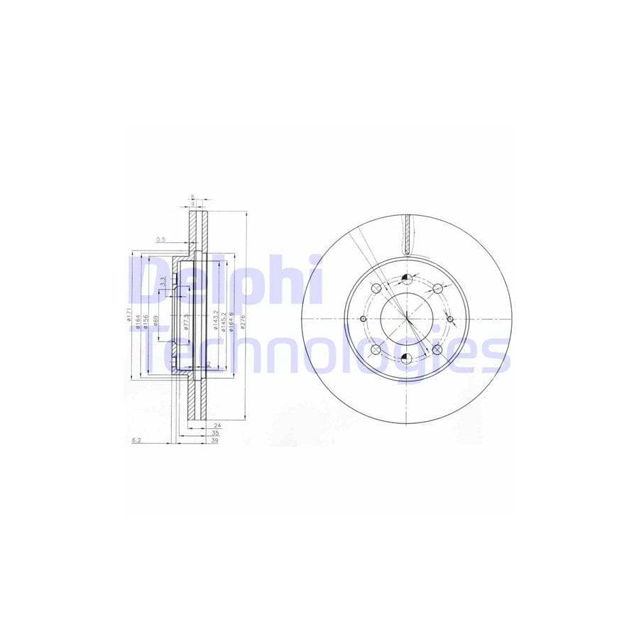 Delphi Bg3810 Brake Disc