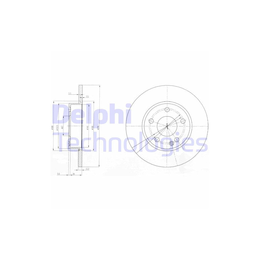 Delphi Bg3840 Brake Disc