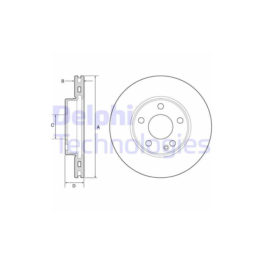 Delphi Bg4554C Brake Disc