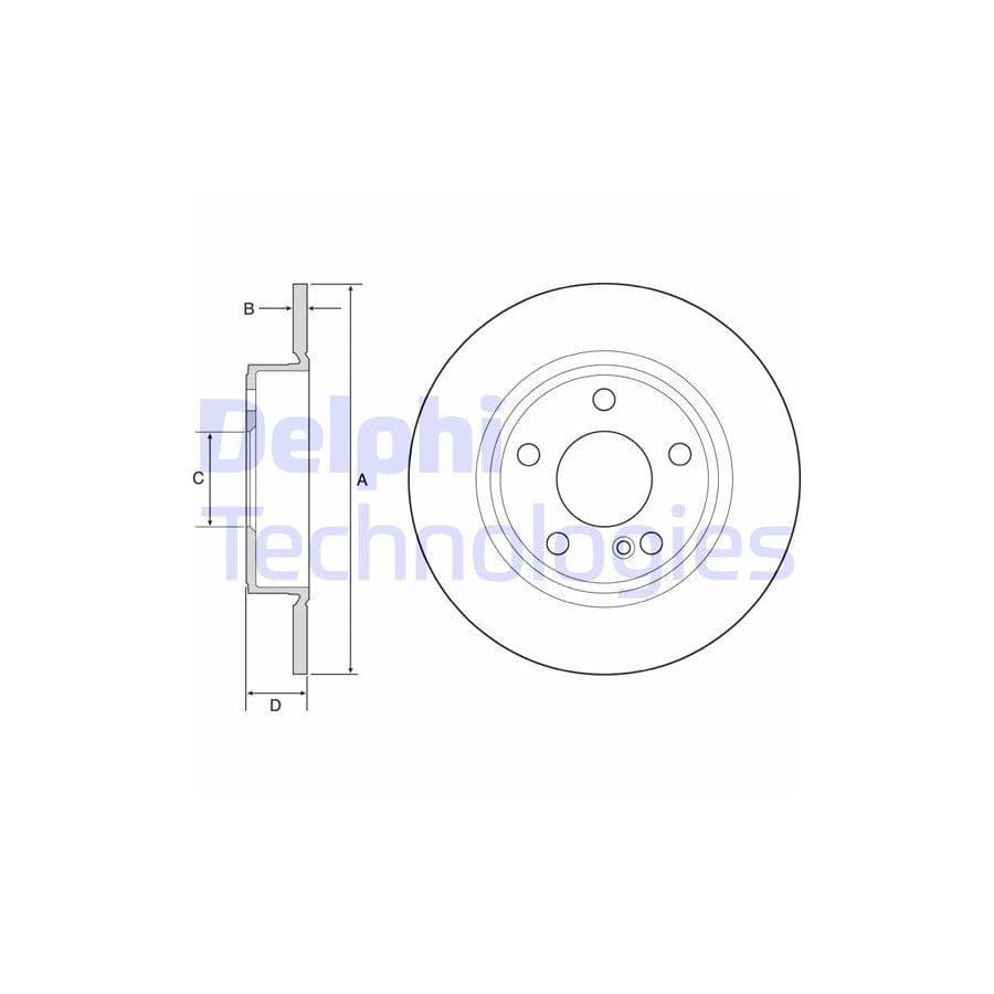 Delphi Bg4555C Brake Disc