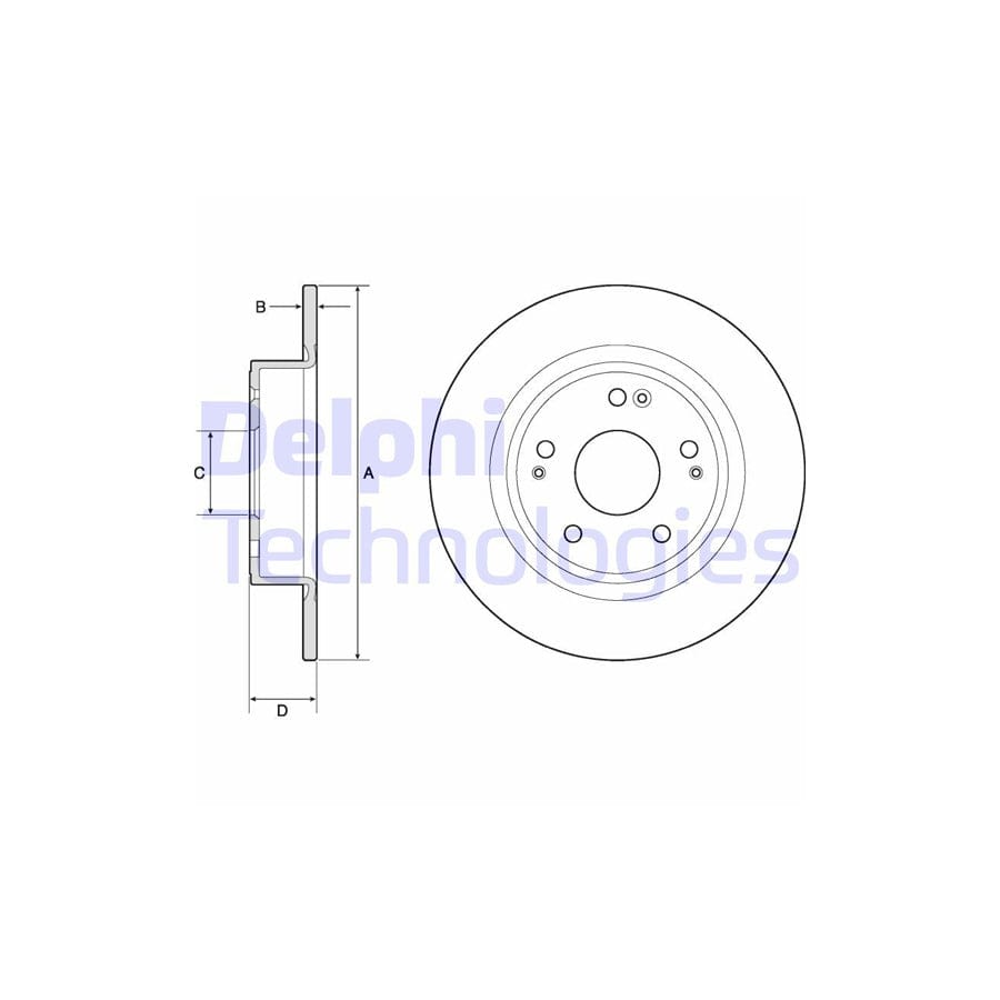 Delphi Bg4801C Brake Disc