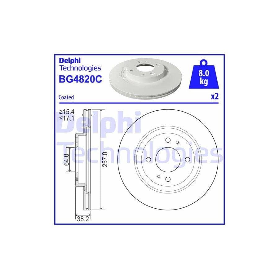 Delphi Bg4820C Brake Disc