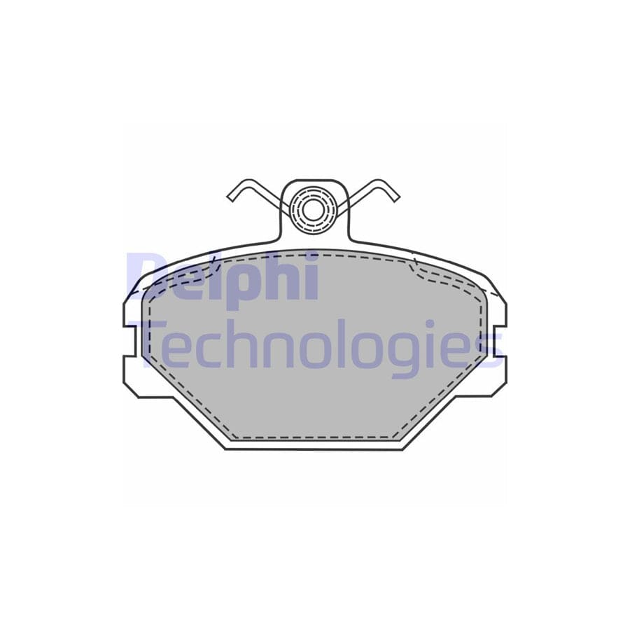 Delphi Lp1444 Brake Pad Set For Fiat Tipo Hatchback (160)