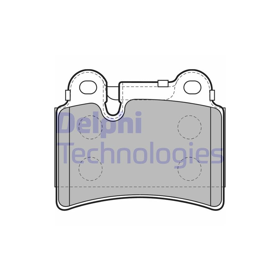 Delphi Lp2061 Brake Pad Set For Vw Touareg I (7La, 7L6, 7L7)