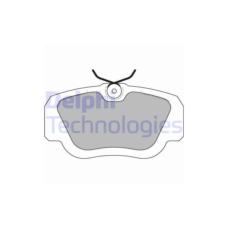 Delphi Lp597 Brake Pad Set Suitable For Mercedes-Benz 190 (W201)