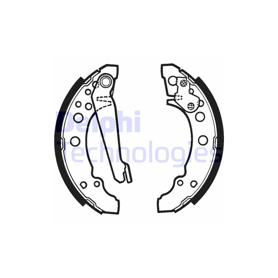 Delphi Ls1276 Brake Shoe Set