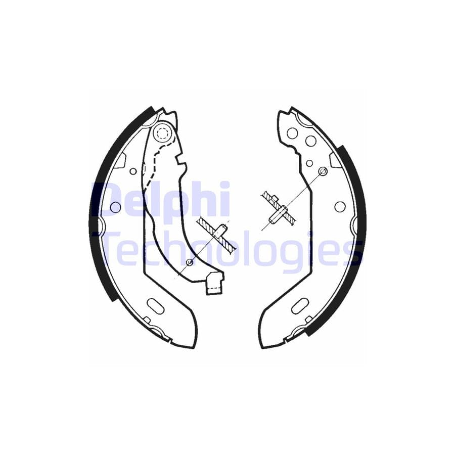 Delphi Ls1329 Brake Shoe Set