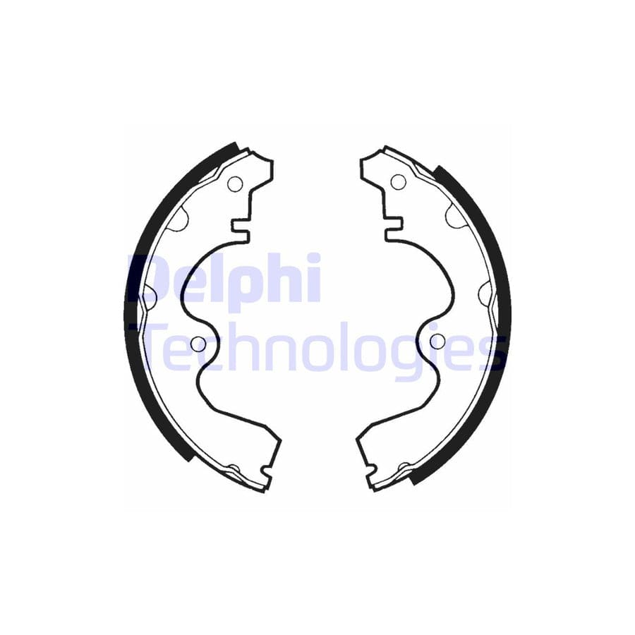 Delphi Ls1333 Brake Shoe Set For Toyota Starlet Iii Hatchback (P70)