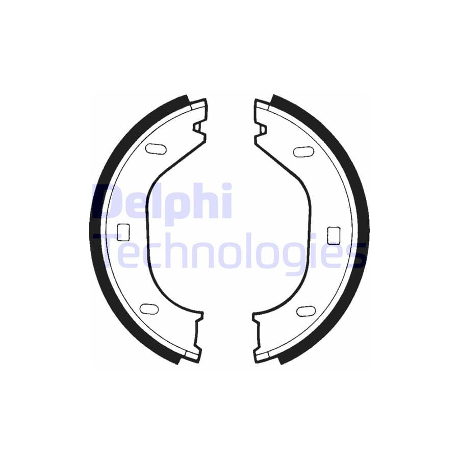 Delphi Ls1370 Handbrake Shoes