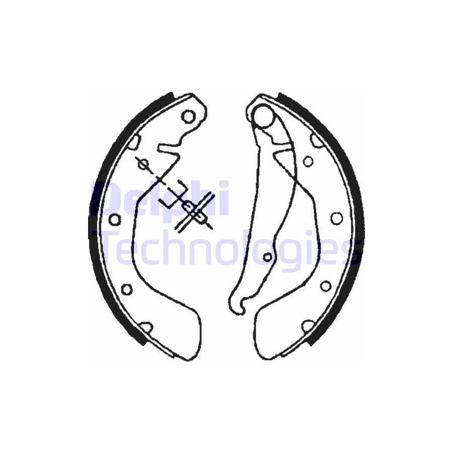 Delphi Ls1621 Brake Shoe Set