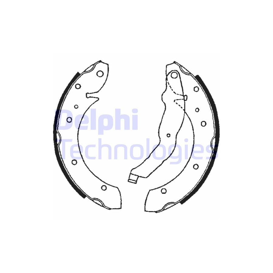 Delphi Ls1634 Brake Shoe Set For Bmw 3 Series