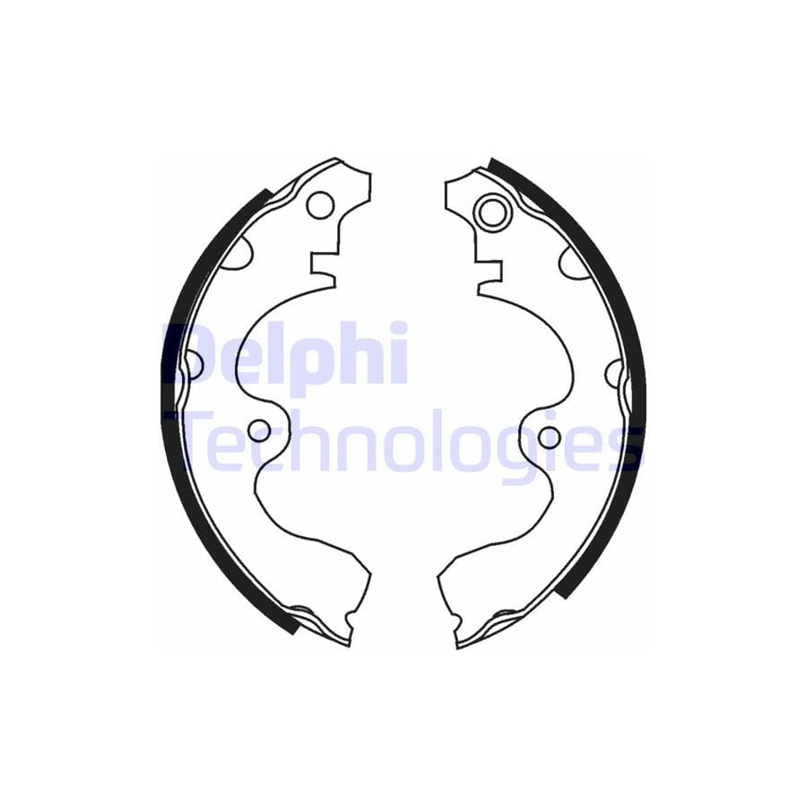 Delphi Ls1638 Brake Shoe Set