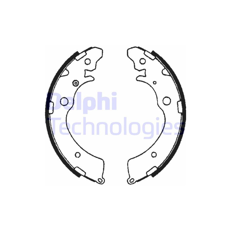 Delphi Ls1641 Brake Shoe Set